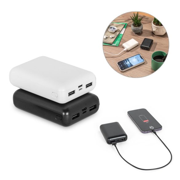 LEAKEY 10. Power bank 10'000 mAh in ABS reciclat (100% rABS)