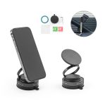   KEPLER. Suport magnetic pentru telefon mobil cu sistem de fixare prin vid pentru suprafete netede si neuniforme. (rotatie 360º)