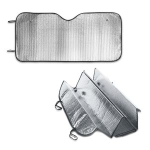 CRADLE. PE and aluminium-lined car sunshade