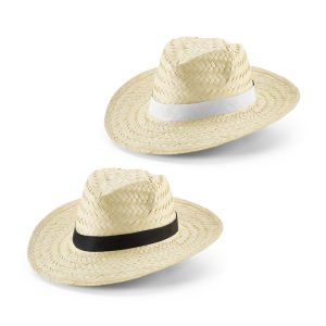 EDWARD POLI. Natural straw hat