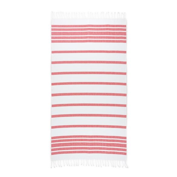 SARDENHA. Beach towel in cotton (70% recycled) and polyester (30% recycled) (180 g/m²)