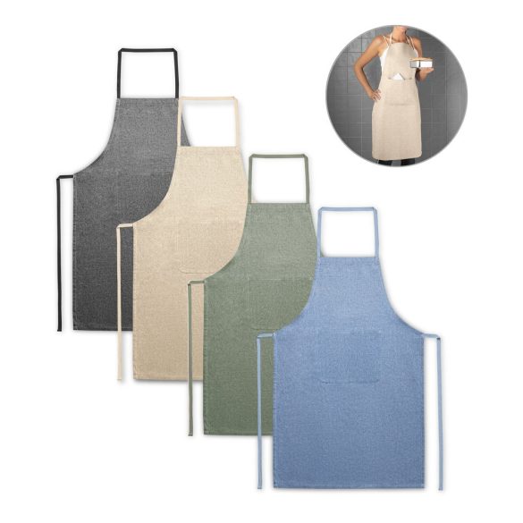 ZIMBRO. Apron with recycled cotton (140 g/m²)