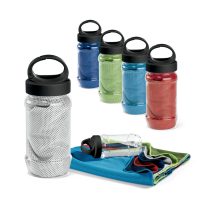   ARTX PLUS. Set cu o sticla din PP si PET si un prosop sport poliamida si poliester