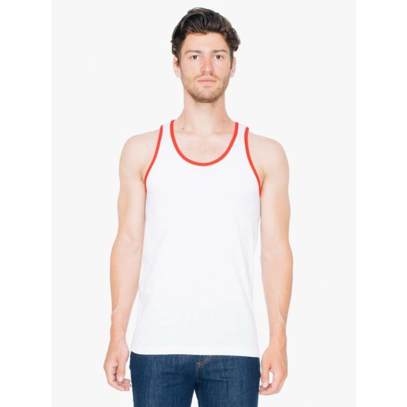 American Apparel AA2408 White/Red L