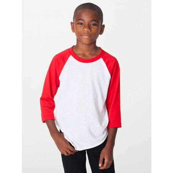 American Apparel AABB253 White/Red 8