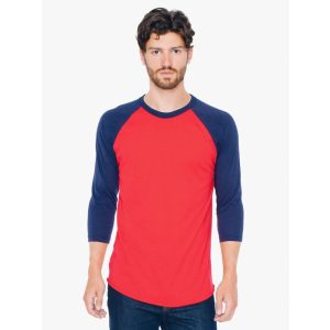 American Apparel AABB453 Red/Navy 2XL