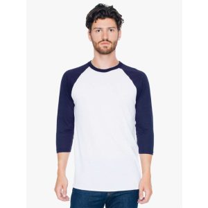 American Apparel AABB453 White/Navy L