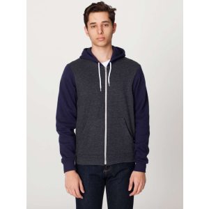 American Apparel AAF497 Dark Heather Grey/Navy S