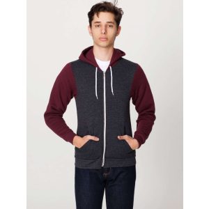 American Apparel AAF497 Dark Heather Grey/Truffle S