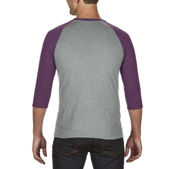 Anvil AN6755 Heather Grey/Heather Aubergine S