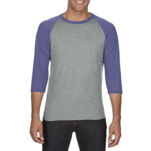 Anvil AN6755 Heather Grey/Heather Blue S