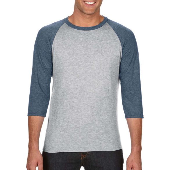 Anvil AN6755 Heather Grey/Heather Navy S