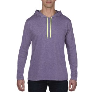 Anvil AN987 Heather Purple/Neon Yellow L