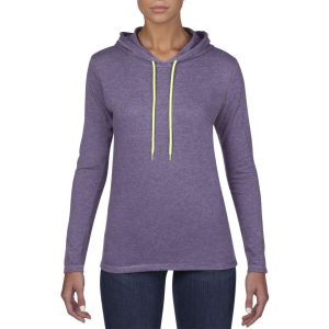 Anvil ANL887 Heather Purple/Neon Yellow S