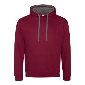 Just Hoods AWJH003 Burgundy/Charcoal 3XL