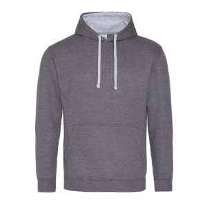 Just Hoods AWJH003 Charcoal/Heather Grey 2XL