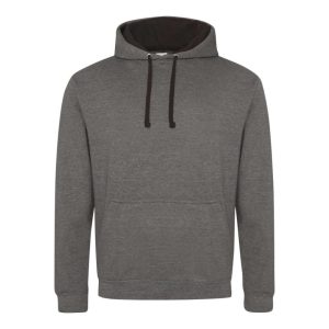 Just Hoods AWJH003 Charcoal Grey/Jet Black XL