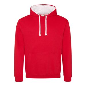 Just Hoods AWJH003 Fire Red/Arctic White XL