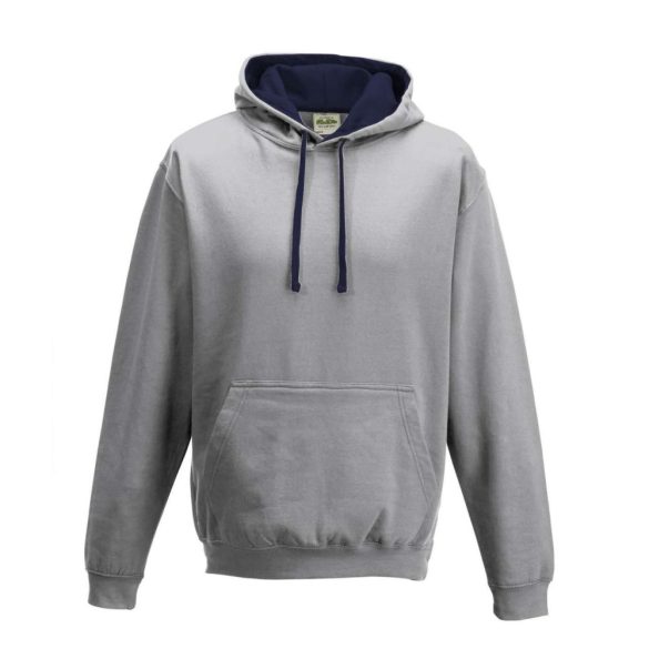 Just Hoods AWJH003 Heather Grey/French Navy XS