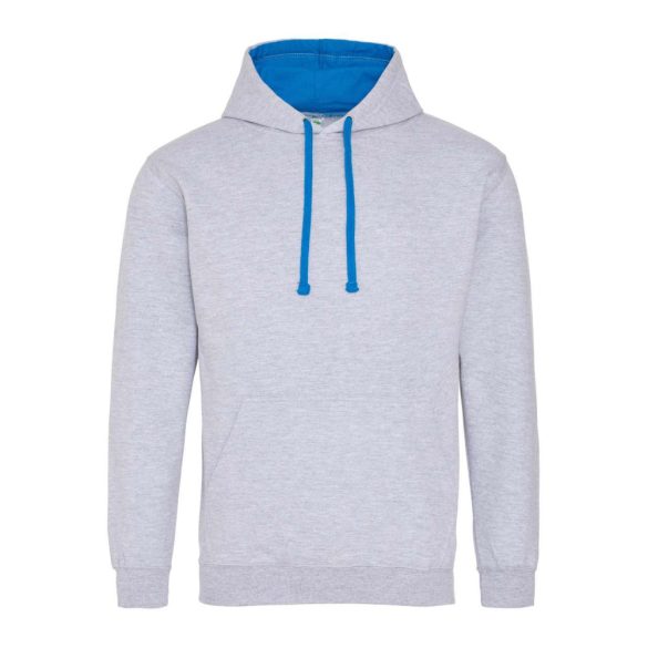 Just Hoods AWJH003 Heather Grey/Sapphire Blue M