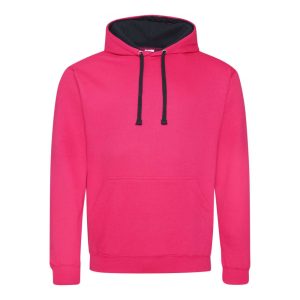 Just Hoods AWJH003 Hot Pink/French Navy XS