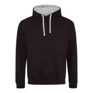 Just Hoods AWJH003 Jet Black/Heather Grey 3XL