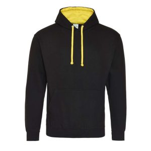 Just Hoods AWJH003 Jet Black/Sun Yellow 2XL