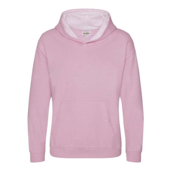 Just Hoods AWJH003J Baby Pink/Arctic White 3/4