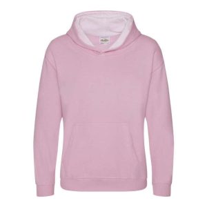 Just Hoods AWJH003J Baby Pink/Arctic White 7/8