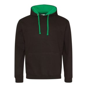 Just Hoods AWJH003 Jet Black/Kelly Green 2XL