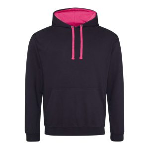 Just Hoods AWJH003 Jet Black/Hot Pink XS