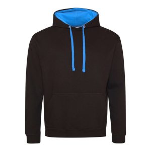 Just Hoods AWJH003 Jet Black/Sapphire Blue XS