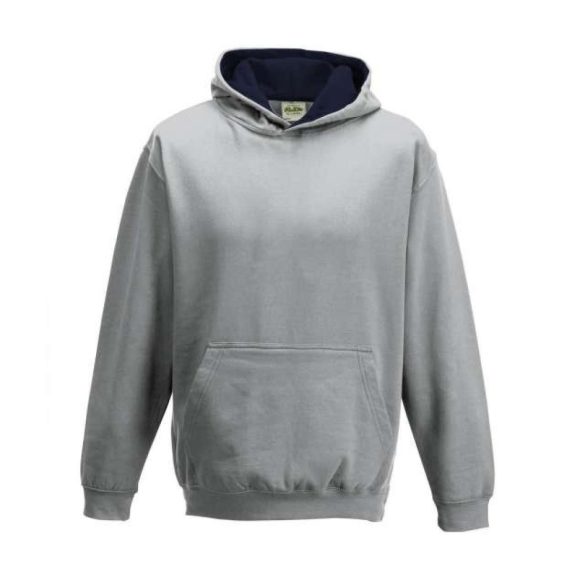 Just Hoods AWJH003J Heather Grey/French Navy 12/13