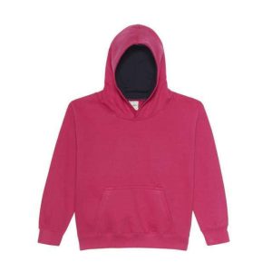 Just Hoods AWJH003J Hot Pink/French Navy 12/13