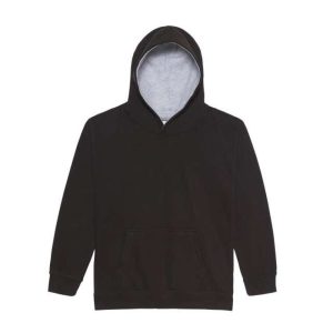 Just Hoods AWJH003J Jet Black/Heather Grey 12/13