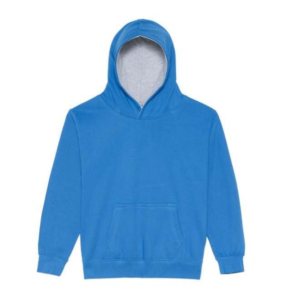 Just Hoods AWJH003J Sapphire Blue/Heather Grey 3/4