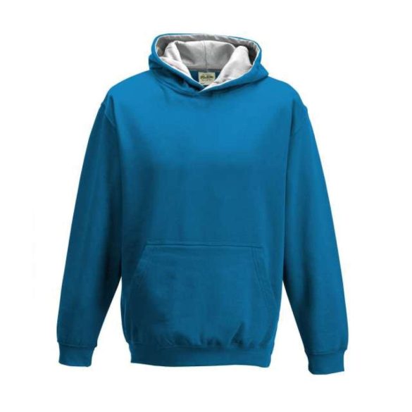 Just Hoods AWJH003J Sapphire Blue/Heather Grey 3/4