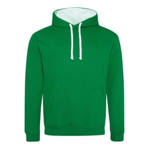 Just Hoods AWJH003 Kelly Green/Arctic White M