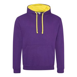 Just Hoods AWJH003 Purple/Sun Yellow L