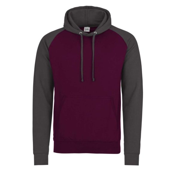 Just Hoods AWJH009 Burgundy/Charcoal S