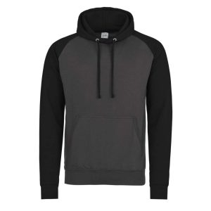 Just Hoods AWJH009 Charcoal Grey/Jet Black 2XL