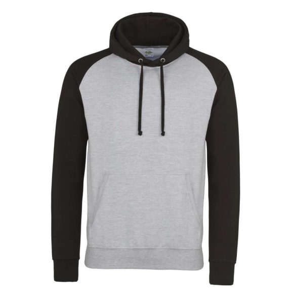 Just Hoods AWJH009 Heather Grey/Jet Black 2XL