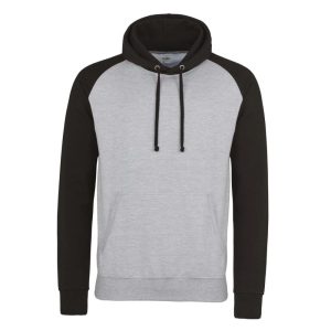 Just Hoods AWJH009 Heather Grey/Jet Black L