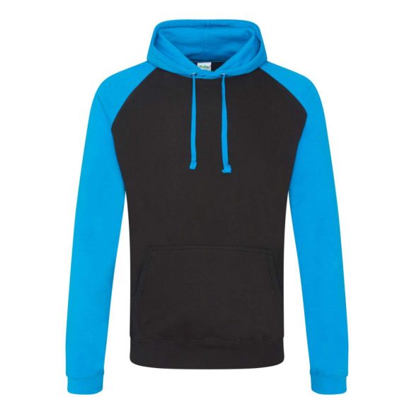 Just Hoods AWJH009 Jet Black/Sapphire Blue 2XL