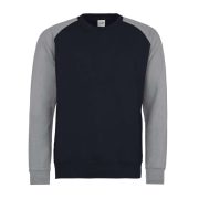 Just Hoods AWJH033 Oxford Navy/Heather Grey S