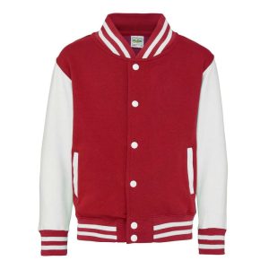 Just Hoods AWJH043J Fire Red/Arctic White 3/4