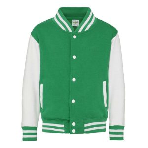 Just Hoods AWJH043J Kelly Green/Arctic White 5/6