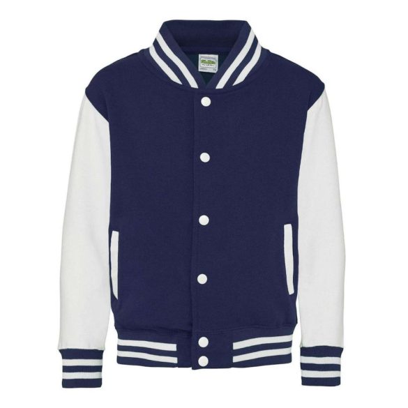 Just Hoods AWJH043J Oxford Navy/White 3/4