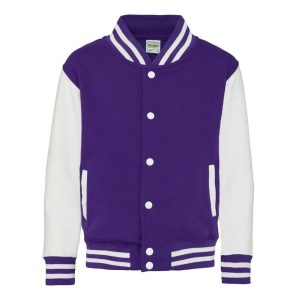 Just Hoods AWJH043J Purple/Arctic White 3/4