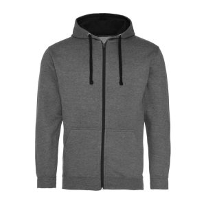 Just Hoods AWJH053 Charcoal Grey/Jet Black L